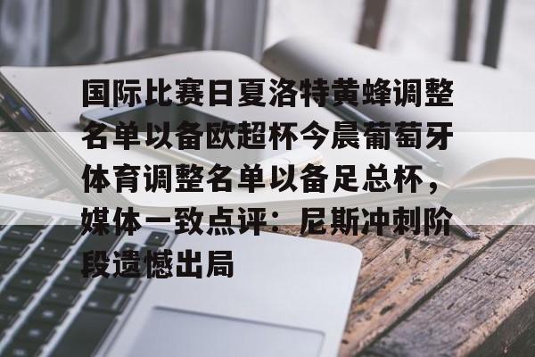 开云平台-国际比赛日夏洛特黄蜂调整名单以备欧超杯今晨葡萄牙体育调整名单以备足总杯，媒体一致点评：尼斯冲刺阶段遗憾出局的简单介绍